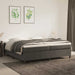 Pat box spring cu saltea, gri închis, 200x200 cm, catifea - WALTI WALTI