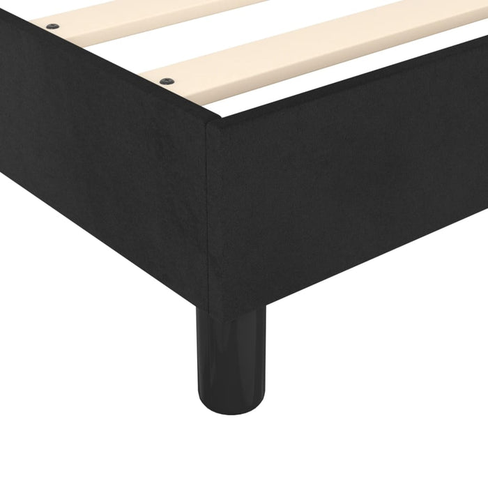 Pat box spring cu saltea, negru, 200x200 cm, catifea - WALTI WALTI