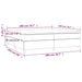 Pat box spring cu saltea, negru, 200x200 cm, catifea - WALTI WALTI