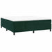 Pat box spring cu saltea, verde închis, 200x200 cm, catifea - WALTI WALTI