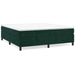 Pat box spring cu saltea, verde închis, 200x200 cm, catifea - WALTI WALTI