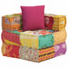 Fotoliu puf modular cu pernă, model petice, material textil - WALTI WALTI