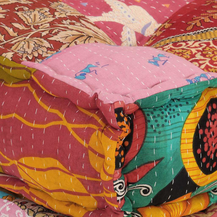 Fotoliu puf modular cu pernă, model petice, material textil - WALTI WALTI