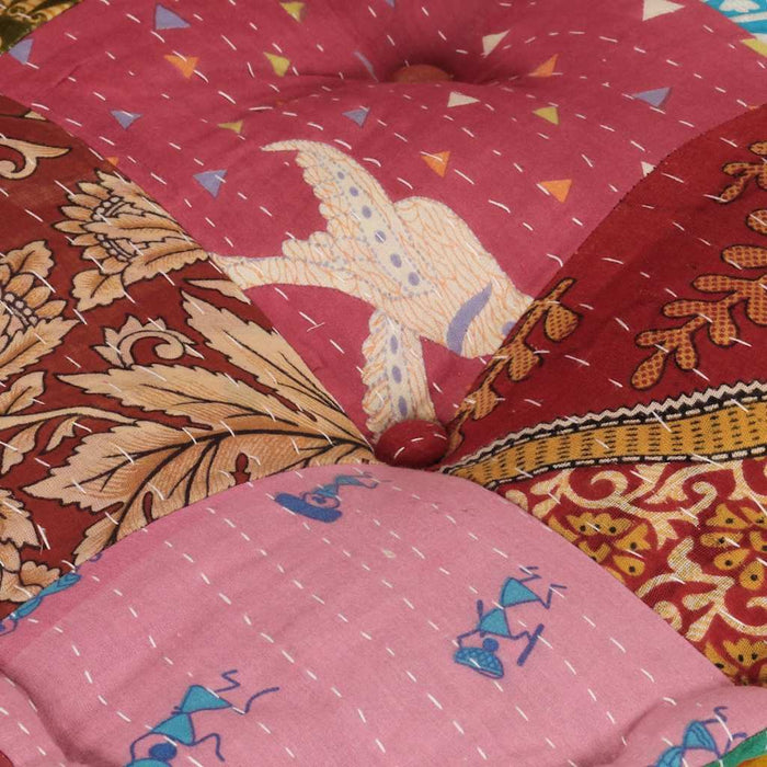 Fotoliu puf modular cu pernă, model petice, material textil - WALTI WALTI
