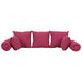 Set de perne decorative, 7 piese, roz, material textil - WALTI WALTI