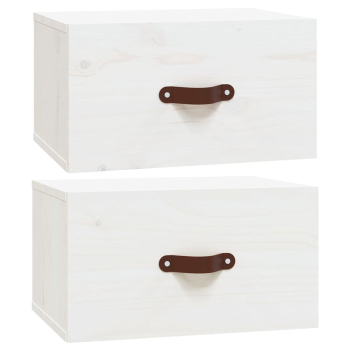 Noptiere de perete, 2 buc., alb, 40x29,5x22 cm - WALTI WALTI