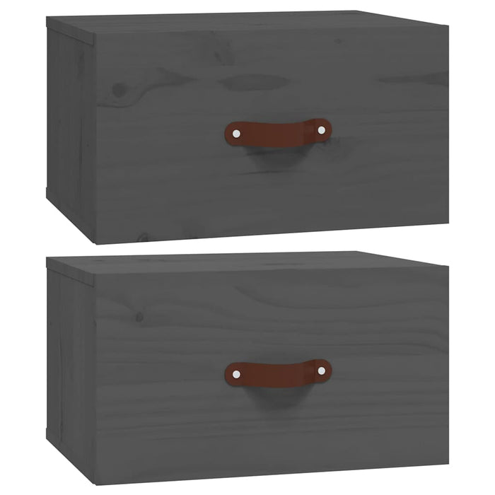 Noptiere de perete, 2 buc., gri, 40x29,5x22 cm - WALTI WALTI