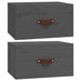 Noptiere de perete, 2 buc., gri, 40x29,5x22 cm - WALTI WALTI