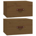 Noptiere de perete, 2 buc., maro miere, 40x29,5x22 cm - WALTI WALTI