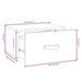 Noptiere de perete, 2 buc., maro miere, 40x29,5x22 cm - WALTI WALTI