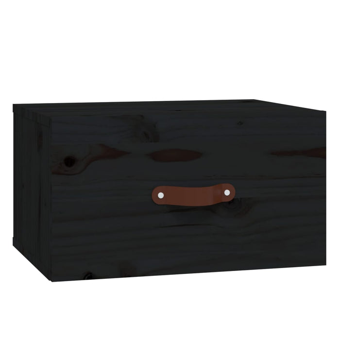 Noptiere de perete, 2 buc., negru, 40x29,5x22 cm - WALTI WALTI
