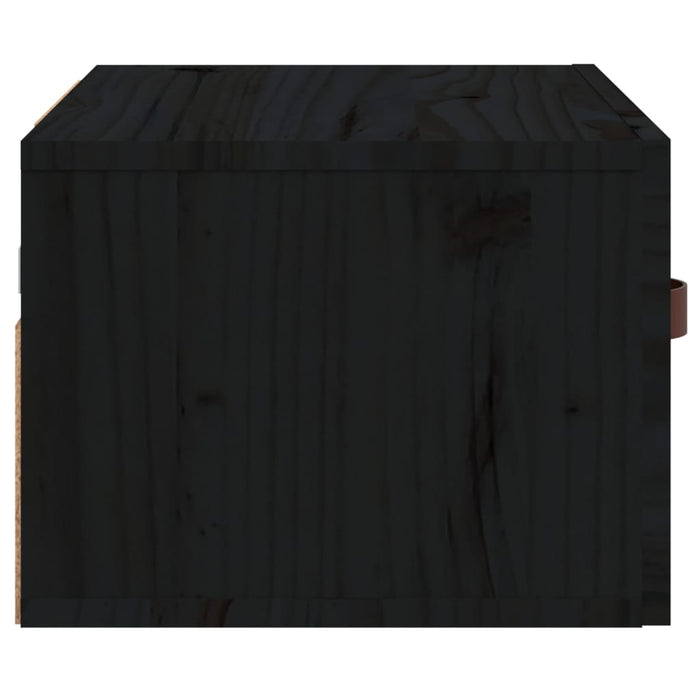 Noptiere de perete, 2 buc., negru, 40x29,5x22 cm - WALTI WALTI