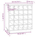 Dulap de vinuri, 55,5x34x61 cm, lemn masiv de pin - WALTI WALTI