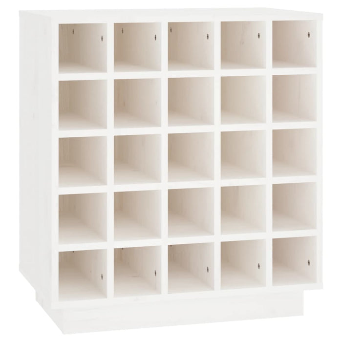 Dulap de vinuri, alb, 55,5x34x61 cm, lemn masiv de pin - WALTI WALTI