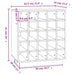 Dulap de vinuri, alb, 55,5x34x61 cm, lemn masiv de pin - WALTI WALTI