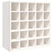 Dulap de vinuri alb 56x25x56 cm lemn masiv de pin - WALTI WALTI