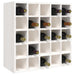 Dulap de vinuri alb 56x25x56 cm lemn masiv de pin - WALTI WALTI