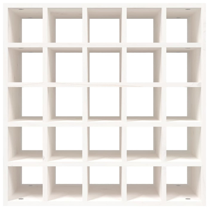 Dulap de vinuri alb 56x25x56 cm lemn masiv de pin - WALTI WALTI