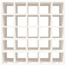 Dulap de vinuri alb 56x25x56 cm lemn masiv de pin - WALTI WALTI