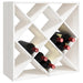 Dulap de vinuri, alb, 62x25x62 cm, lemn masiv de pin - WALTI WALTI