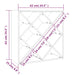 Dulap de vinuri, alb, 62x25x62 cm, lemn masiv de pin - WALTI WALTI