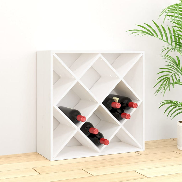 Dulap de vinuri, alb, 62x25x62 cm, lemn masiv de pin - WALTI WALTI