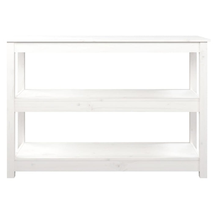 Masă consolă, alb, 110x40x74 cm, lemn masiv de pin - WALTI WALTI