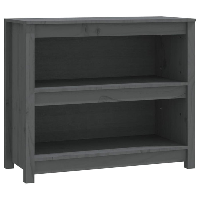 Bibliotecă, gri, 80x35x68 cm, lemn masiv de pin - WALTI WALTI