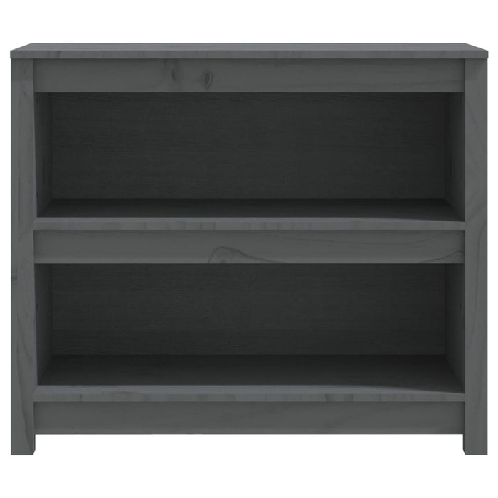 Bibliotecă, gri, 80x35x68 cm, lemn masiv de pin - WALTI WALTI