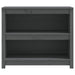Bibliotecă, gri, 80x35x68 cm, lemn masiv de pin - WALTI WALTI