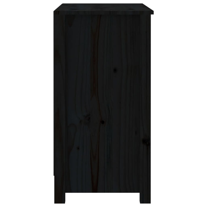 Bibliotecă, negru, 80x35x68 cm, lemn masiv de pin - WALTI WALTI
