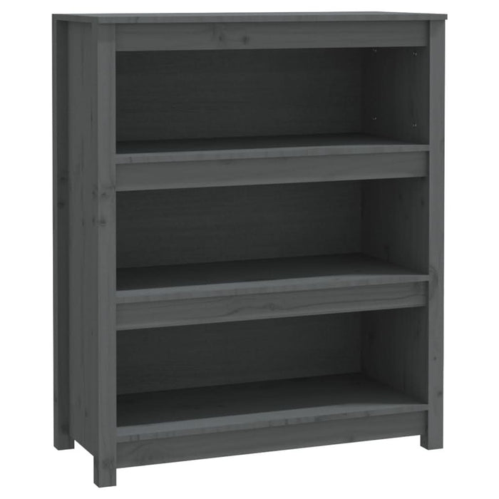 Bibliotecă, gri, 80x35x97 cm, lemn masiv de pin - WALTI WALTI