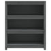 Bibliotecă, gri, 80x35x97 cm, lemn masiv de pin - WALTI WALTI