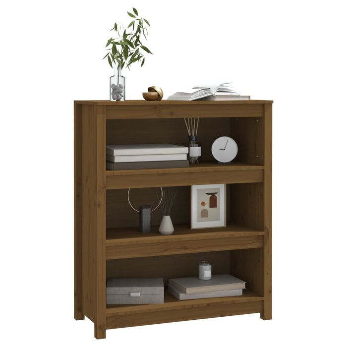 Bibliotecă, maro miere, 80x35x97 cm, lemn masiv de pin - WALTI WALTI