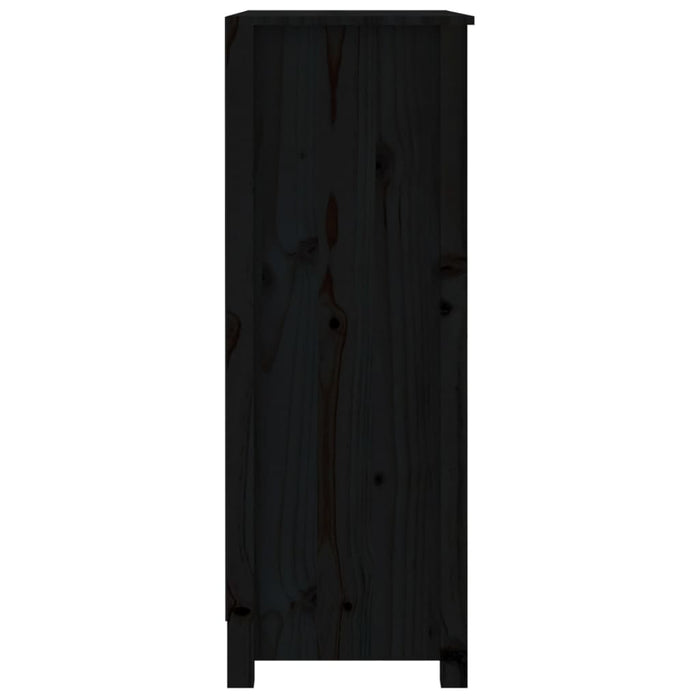 Bibliotecă, negru, 80x35x97 cm, lemn masiv de pin - WALTI WALTI