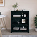 Bibliotecă, negru, 80x35x97 cm, lemn masiv de pin - WALTI WALTI