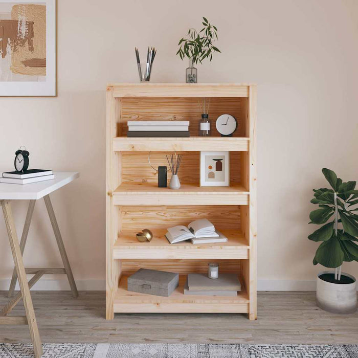 Bibliotecă, 80x35x126 cm, lemn masiv de pin WALTI