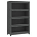 Bibliotecă, gri, 80x35x126 cm, lemn masiv de pin - WALTI WALTI