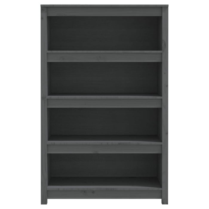 Bibliotecă, gri, 80x35x126 cm, lemn masiv de pin - WALTI WALTI