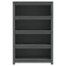 Bibliotecă, gri, 80x35x126 cm, lemn masiv de pin - WALTI WALTI