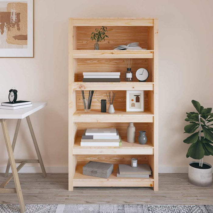 Bibliotecă, 80x35x154 cm, lemn masiv de pin WALTI