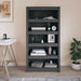Bibliotecă, gri, 80x35x154 cm, lemn masiv de pin - WALTI WALTI