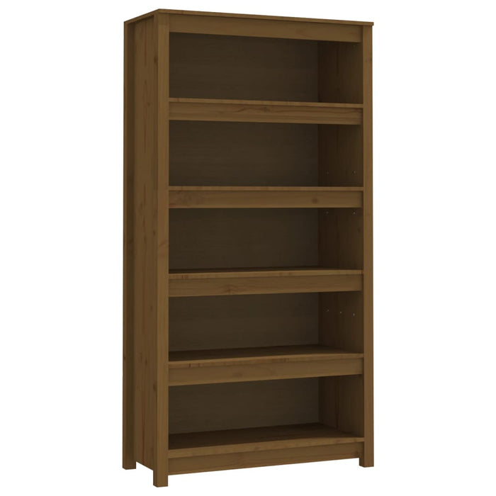 Bibliotecă, maro miere, 80x35x154 cm, lemn masiv de pin - WALTI WALTI