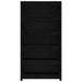 Bibliotecă, negru, 80x35x154 cm, lemn masiv de pin - WALTI WALTI