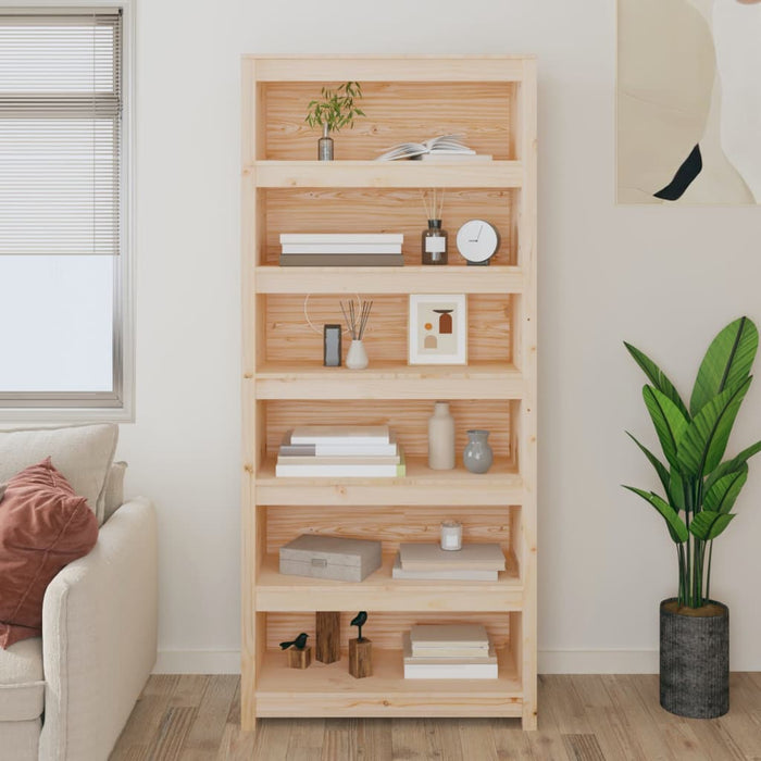 Bibliotecă, 80x35x183 cm, lemn masiv de pin - WALTI WALTI