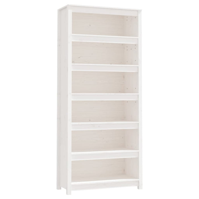 Bibliotecă, alb, 80x35x183 cm, lemn masiv de pin - WALTI WALTI
