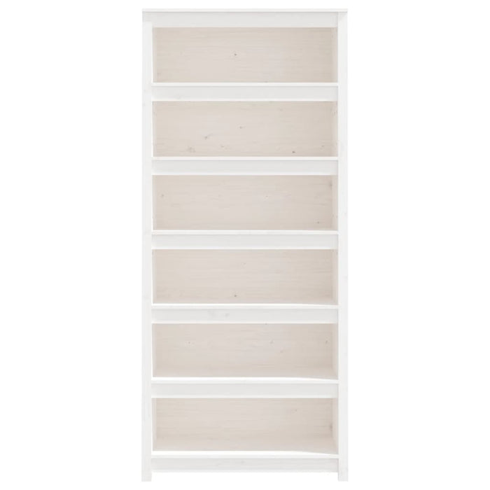 Bibliotecă, alb, 80x35x183 cm, lemn masiv de pin - WALTI WALTI