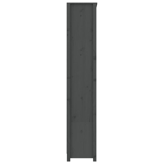 Bibliotecă, gri, 80x35x183 cm, lemn masiv de pin - WALTI WALTI