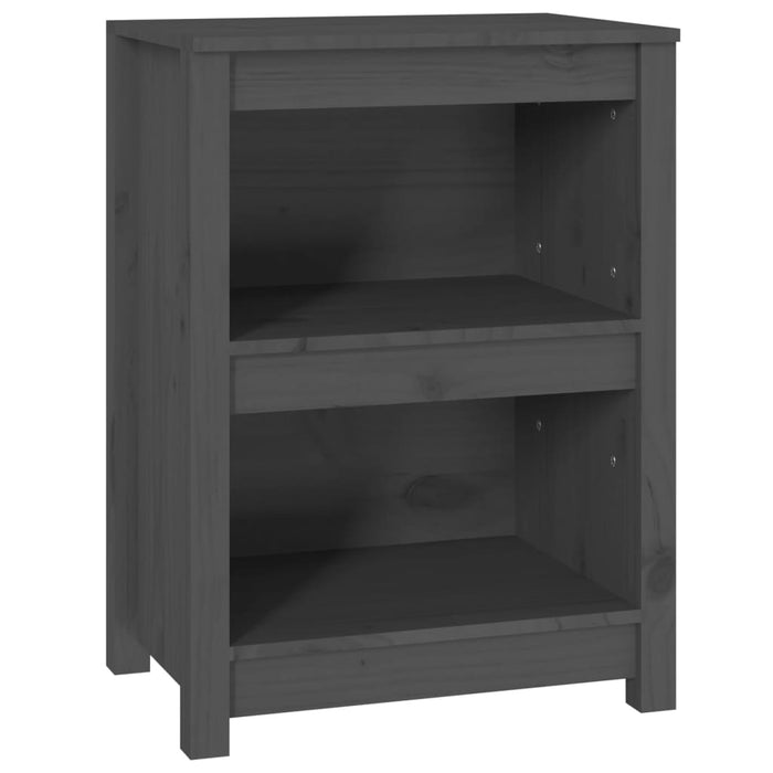 Bibliotecă, gri, 50x35x68 cm, lemn masiv de pin - WALTI WALTI