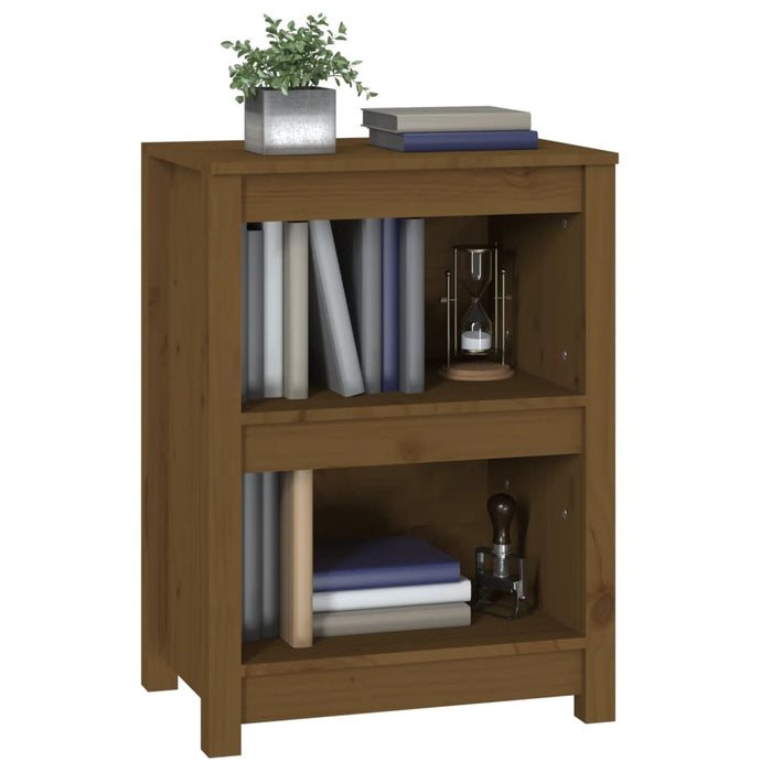 Bibliotecă, maro miere, 50x35x68 cm, lemn masiv de pin - WALTI WALTI